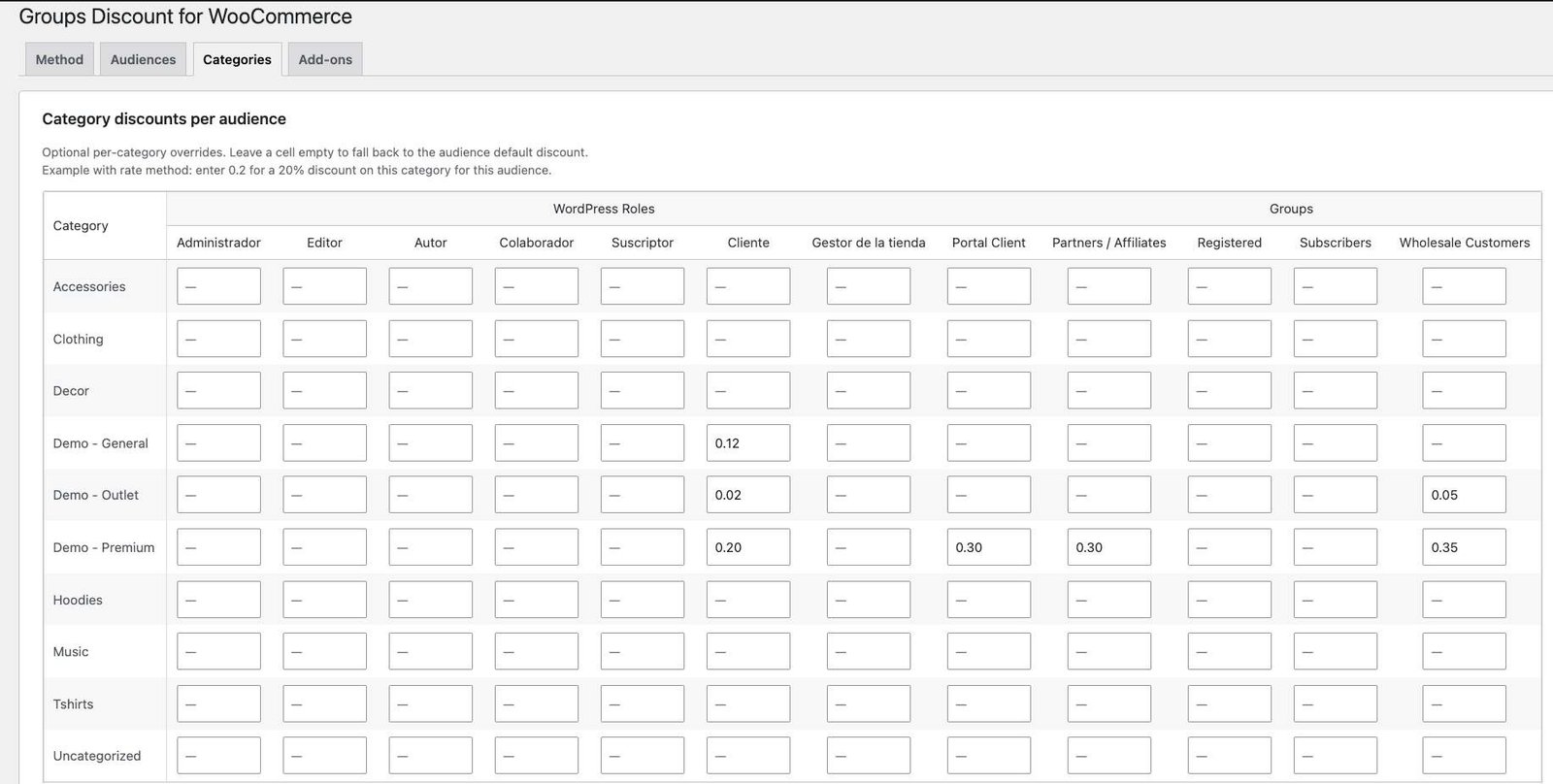 Groups Discount for WooCommerce